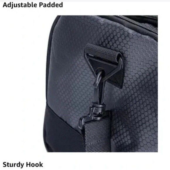 Widfre Gym Travel Duffel Bag with Shoe Compartment‎ Navy Blue NEW - Picture 8 of 12